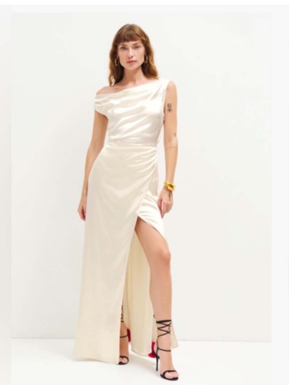 Reformation Poema Silk Dress